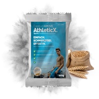 Capillum AMOVE AthleticX Premium Enthaarungscreme Intimbereich - extra sanftes Enthaarungspulver Männer [100g] Schmerzfreie Dusch-Haarentfernungscreme ohne Zusatzstoffe mit neutralem Geruch