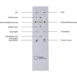 Selltec Selltec, Wandleuchte - Deckenleuchte, LED Deckenlampe Panel Backlight dimmbar Farbsteuerung
