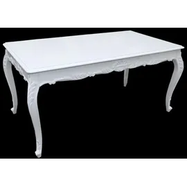 Casa Padrino Barock Esstisch 90 x 84 x 90 cm weiß