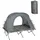SoBuy 4in1-Zelt mit Campingliege Grau