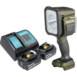 Makita Makita, DML 812 ST Akku Handstrahler 18 V 1250 lm LED Olive Grün Outdoor Adventure Sonderedition + (1250 lm)