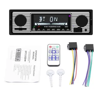 Muuoeou 1 DIN Retro Autoradio Audio Automotive Bluetooth mit USB USB/SD/AUX Karte FM MP3 Player PC Typ: -5513
