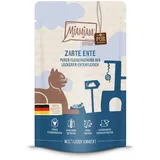 MjAMjAM Quetschies pur 125g Beutel Katzennassfutter 12 x 125 Gramm zarte Ente pur