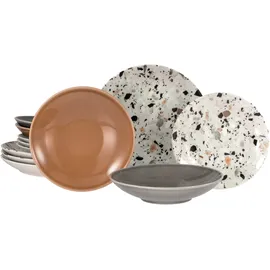 CreaTable Terrazzo Tellerset 12-tlg. mix