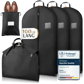 Bruce Kleidersack Optimierte Materialstärke von 120 GSM (Hochwertige Kleiderhülle für Anzug und Kleid) Atmungsaktive Anzugtasche für Reisen