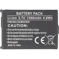 AccuCell Akku passend für Siemens C35, M35, S35, 1300mAh