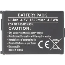 AccuCell Akku für Siemens C35, M35, S35, 1300mAh