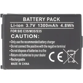 AccuCell Akku für Siemens C35, M35, S35, 1300mAh