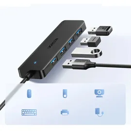 UGREEN USB 3.0, CM319, Schwarz