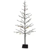 HIT Trading LED-Weihnachtsbaum LOTI, H 120 cm - Schwarz - Kunststoff - mit LED-Beleuchtung