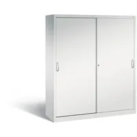 C+P Schiebetürenschrank Stahl 160,0 x 50,0 x 195,0 cm lichtgrau abschließbar