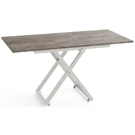 WFL GROUP Axen Dunkelgrau Laminat 120-160 x 80 x 38-75 cm