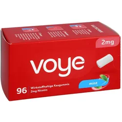 VOYE Mint 2 mg wirkstoffhalt.Kaugummi mit Nikotin