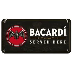 Hängeschild Bacardi - Served Here