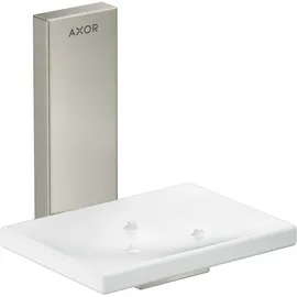 Hansgrohe Schale Axor Uni. Rectangular Glas, Wandmontage, Edelstahl-Optik