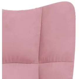 vidaXL Relaxsessel Rosa Samt