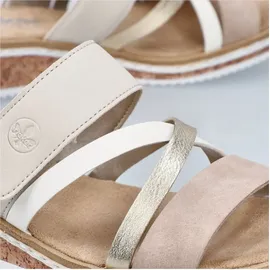 Rieker Damen Sandalen für Damen, beige, 39
