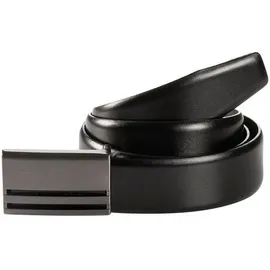 Monti Koppelgürtel Materialmix 3,5 cm schwarz 110