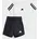 Trainingsanzug ADIDAS SPORTSWEAR I 3S T-SET 160 Mädchen Gr 62 schwarz-weiß weiß schwarz Obermaterial 100 Baumwolle Sportanzüge Trainingsanzug