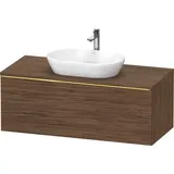Duravit Waschtischunterschrank wandhängend „D-Neo“ 120 × 45,9 × 55 cm in Nussbaum Dunkel