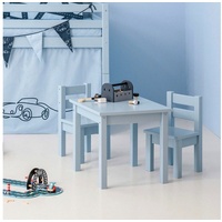 Hoppekids Kindersitzgruppe »MADS Kindersitzgruppe«, (Set, 2 tlg., 1 Tisch, 1 Stuhl), blau
