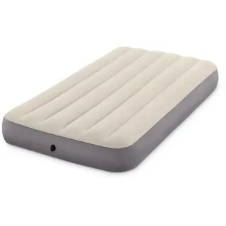 Intex 64101 Luftmatratze Einzelbett Dura-Beam Single High, Aufblasbare Matratze mit Ventil, Geeignet für 1 Person, PVC, Mehrfarbig, 99x191x25 cm