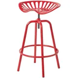 Homescapes Barhocker Traktorsitz 60–74 cm Rot