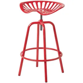 Homescapes Barhocker Traktorsitz 60–74 cm Rot