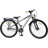 tpfsports Cross Kinderfahrrad - Jungen - Rücktritt + Handbremse - 24 Zoll - Grau