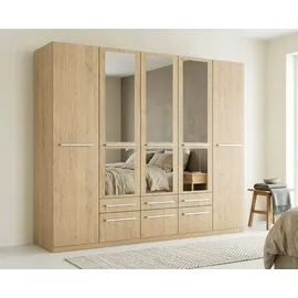 Priess Wäscheschrank Barcelona 230 x 193 x 54 cm Braun/Beige
