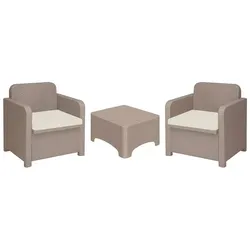 Loa ökologisches Polymersofa-Set (Greenpol), 2 Plätze. 
Farbe Jute