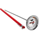 BROWIN® Analog Bratenthermometer mit Etui 101700 | 0-120 °C Grillthermometer | Garthermometer aus Edelstahl | Fleischthermometer für Backofen, BBQ und Grill | Kerntemperaturmesser für Fleisch