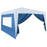 DEUBA Seitenwände für Pavillon Capri 2 Stück 3 x 2 m Blau