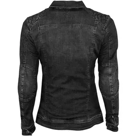 Rusty Stitches Dolly Damen Motorrad Textiljacke, schwarz, 46