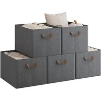 Woltu Aufbewahrungsboxen 5 Stück, Organizer Box, Stapelboxen Organisationsboxen, 47x28x20