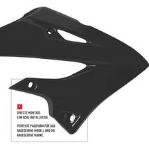 polisport off road Restyling Kit für Yamaha YZ 125/250 2002-2021 Schwarz