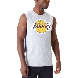 New Era, Herren, Shirt, Tank Top - NBA Los Angeles Lakers grau - XL, Grau, (XL)
