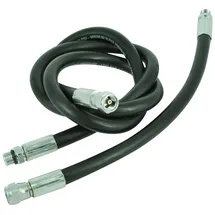 Best Divers Schneebesen Standard/Gummi, Manometer 120 cm, 7/16 F, 7/16 M, schwarz