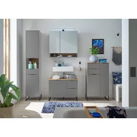 BASIC by Balculina Waschbeckenunterschrank Denver 80 x 60 x 35 cm Grau