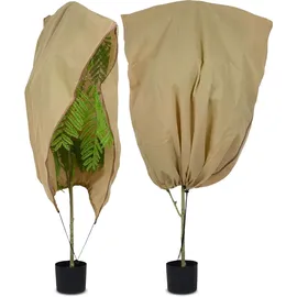 ideoon garden Pflanzenschutzhüllen 6er Set 100 x 80 cm braun