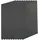 Relaxdays Doppelstegplatten Set, 6mm, für Gewächshaus, HB: 121x60,5 cm, Polycarbonat, anthrazit