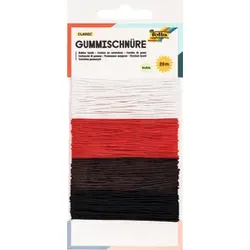 FOLIA Gummischnur 5m fbg.sort. 13701 4St