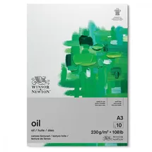 WINSOR & NEWTON Ölmalpapier Block 10 Blatt 230 g/m2 Weiß