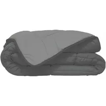 poyet motte made in france Warme Mikrofaser-Bettdecke, Stahl und Silber, 140 x 200 cm – Grau