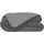 poyet motte made in france Warme Mikrofaser-Bettdecke, Stahl und Silber, 140 x 200 cm – Grau