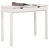 INOSIGN Schreibtisch »Gava«, Kiefernholz, Griffmulden, unterschiedliche Farbvarianten, Breite 100cm weiß