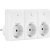 REV Ritter Funksteckdose 3+1 Weiß 4 St.