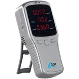 AGT 5in1-Akku-Feinstaub-Messgerät für HCHO, PM1/2,5/10 und TVOC