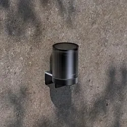 KEUCO AVENO Seifenspender 14652379000 mit satiniertem Stülpglas, zum Kleben/Schrauben, schwarz matt