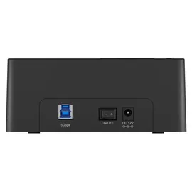 Icy Box IB-1233CL-CR, HDD Docking & Klonstation mit Kartenlesern CF + SD und USB Hub, USB 3.2 Gen1 (5 Gbit/s)